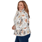 Plus Size Alfred Dunner Classics Watercolor Floral Zip Front Jack - image 4