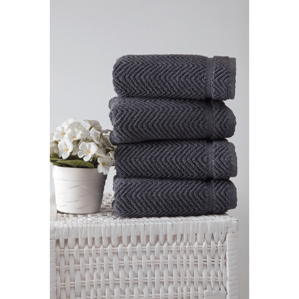 Ozan Premium Home Turkish Cotton Maui Luxury Hand Towels-Set of 4 - image 