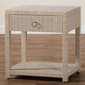 bali & pari Nata Bohemian Woven Natural Grasscloth Nightstand - image 9