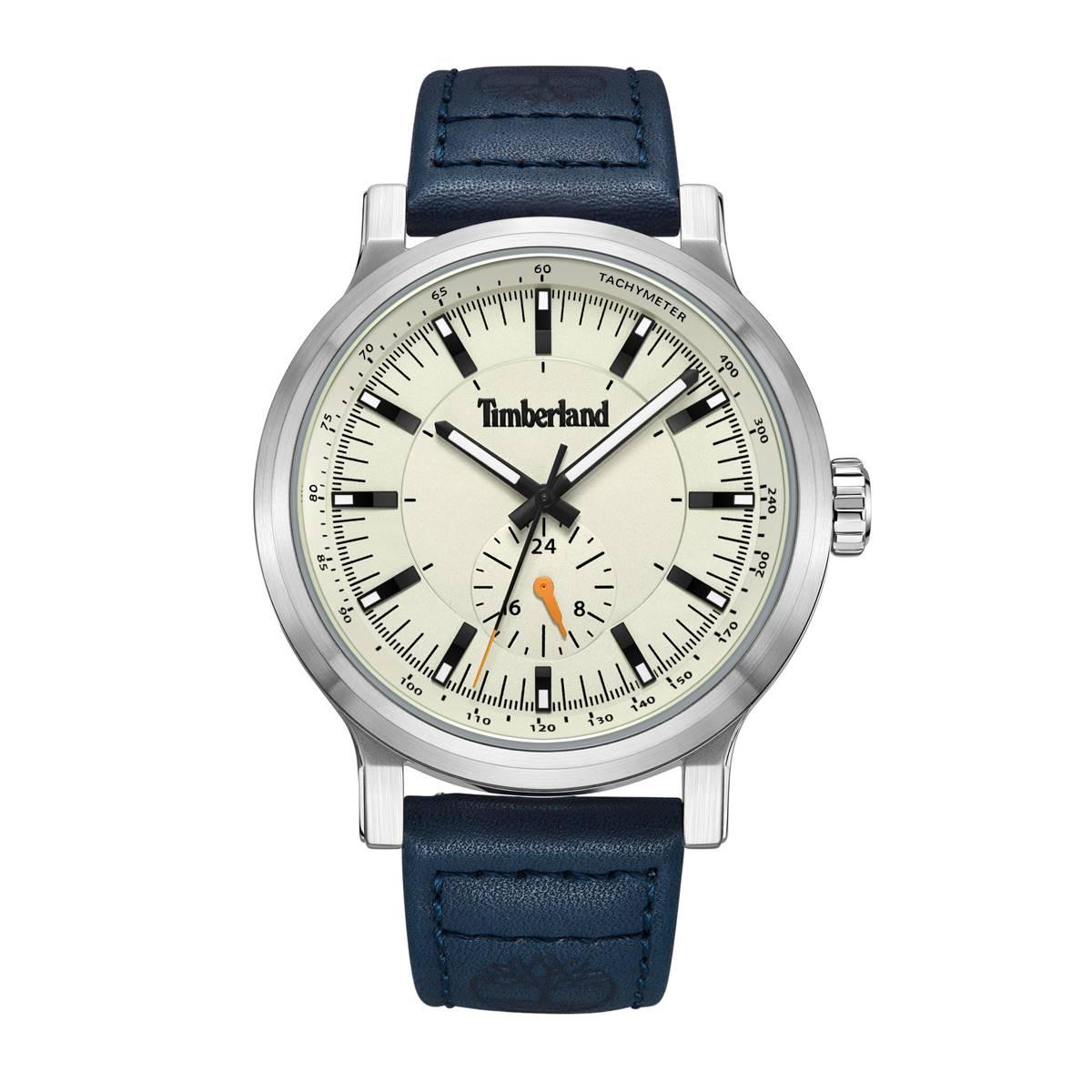 Mens Timberland Driscoll Dark Blue Three Hand Watch-TDWGF2231005