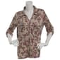 Womens Hasting & Smith 3/4 Roll Tab Sleeve Button Front Blouse - image 1