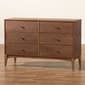 Baxton Studio Landis Modern Ash Walnut Wood 6-Drawer Dresser - image 9
