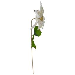 Northlight 24in. White & Gold Artificial Christmas Poinsettia