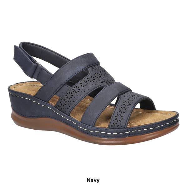 Womens Easy Street Alexi Slingback Wedge Sandals