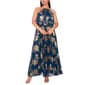 Plus Size MSK Sleeveless Halter Neck Pleated Foil Maxi Dress - image 1
