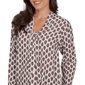 Petite Emaline Country Code Tie Neck Medallion Blouse - image 5