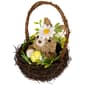 Northlight Seasonal Twig Basket with Rabbit Easter D&#233;cor - image 5