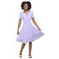 Womens Sami & Jo Short Sleeve Tie Die Gem O-Ring Shift Dress - image 1