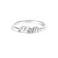Haus of Brilliance Sterling Silver Diamond Accent "MOM"  Ring - image 1
