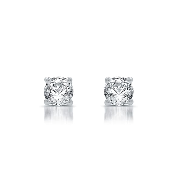 Nova Star(R) White Gold Lab Grown Diamond Stud Earrings