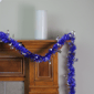 Northlight 50ft. Lavish Blue Christmas Tinsel Snowflake Garland - image 3