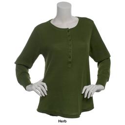 Womens Starting Point Long Sleeve Thermal Henley