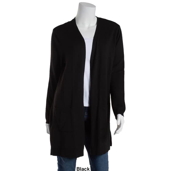 Womens 89th & Madison Long Sleeve Duster Cardigan