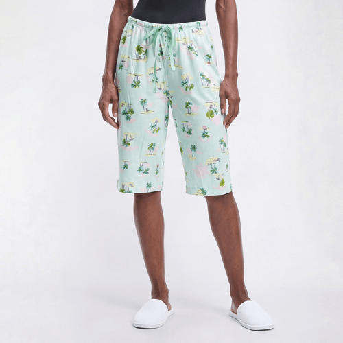 Womens HUE Calm Under Palms Bermuda Bottoms - image 