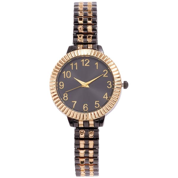 Womens Gold-Tone Coin Edge Expansion Band Watch - 14933B-07-D36