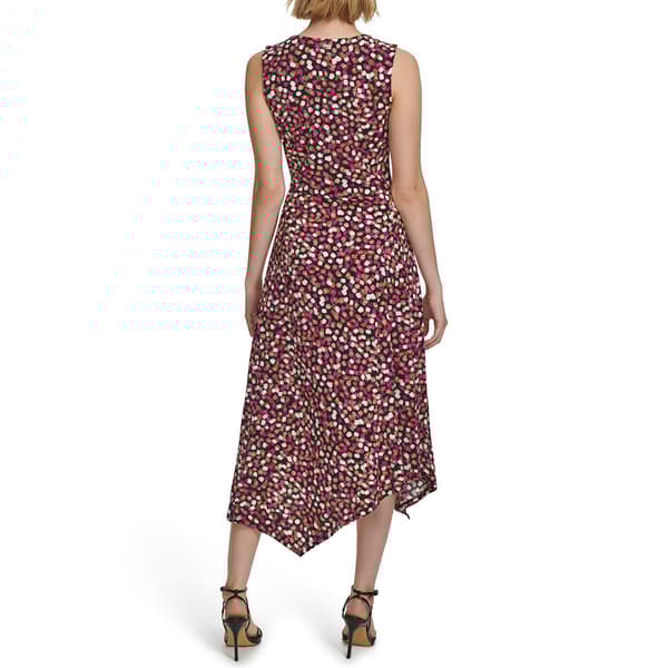 Womens Calvin Klein Sleeveless Textured Chicklet Midi Dress