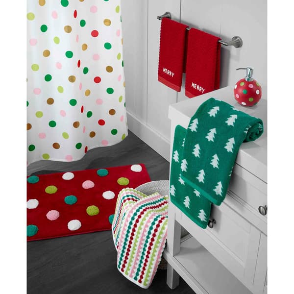 Nicole Miller Festive Pine 2pk. Holiday Hand Towel Set