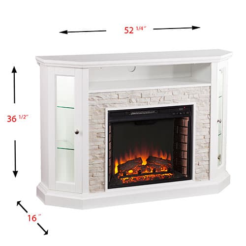 Southern Enterprises Convertible Electric Media Fireplace