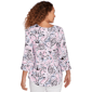 Petite Ruby Rd. California Dreaming 3/4 Sleeve Paisley Blouse - image 2