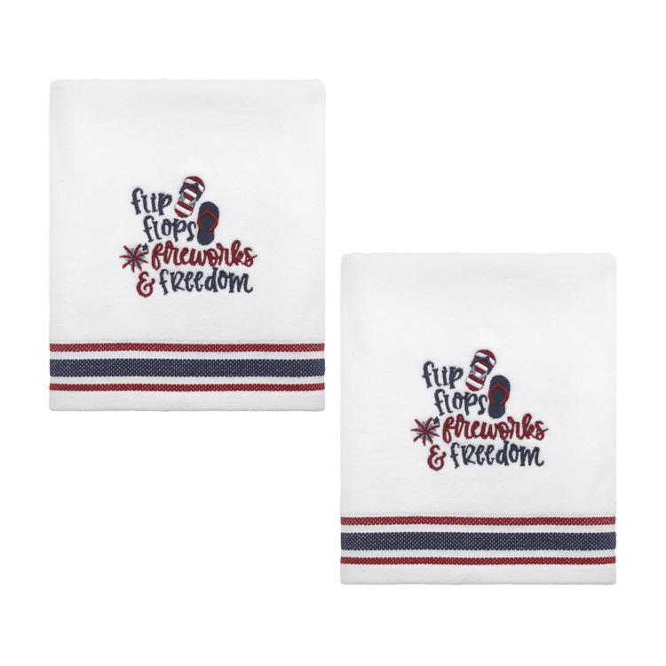 Avanti Flip Flop Flag 2pk. Hand Towel Set