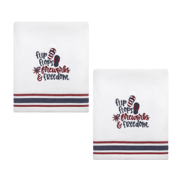 Avanti Flip Flop Flag 2pk. Hand Towel Set
