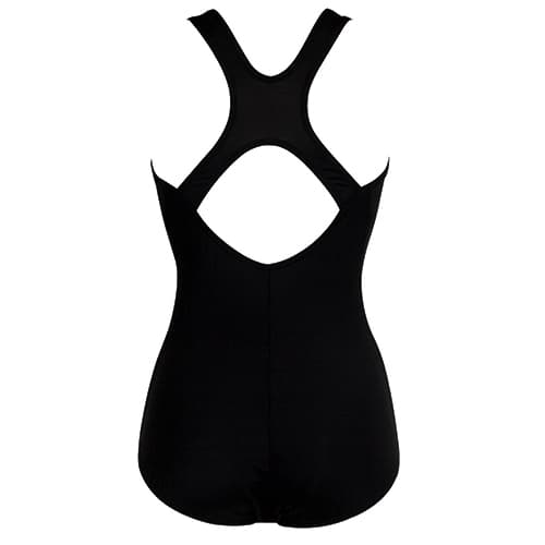 Womens Dolfin® Conservative Lap One Piece Swimsuit - Black
