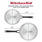 KitchenAid&#174; 2pc. 5-Ply Clad Stainless Steel Frying Pan Set - image 9
