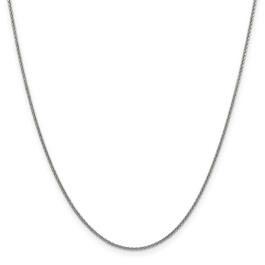 Gold Classics&#40;tm&#41;10kt. White 1.4mm 18in. Cable Chain Necklace
