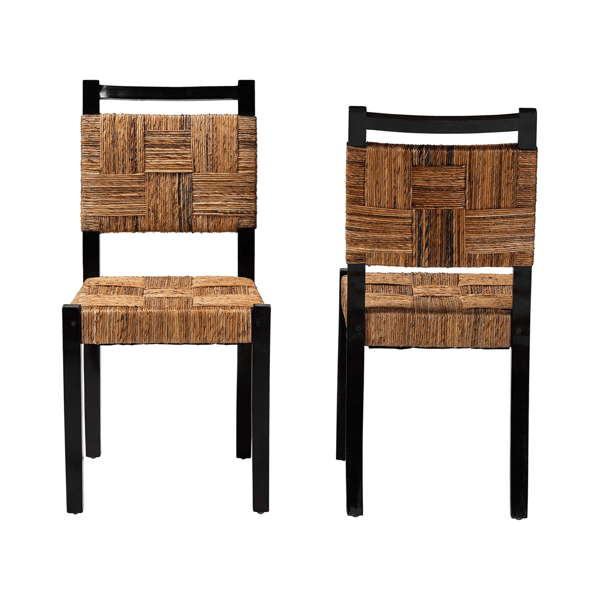 bali & pari Raniya Handwoven Seagrass Dining Chair - Set of 2