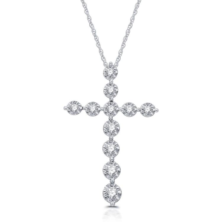 Nova Star(R) 1/4cttw. Lab Grown Diamond Cross Pendant