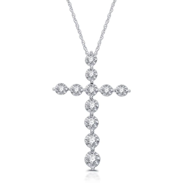 Nova Star(R) 1/4cttw. Lab Grown Diamond Cross Pendant - image 