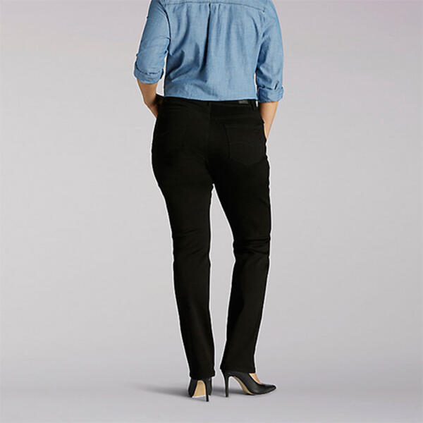 Plus Size Lee&#174; Flex Motion Straight Leg Jeans - Black