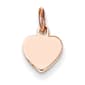 Gold Classics&#40;tm&#41; 14kt. Rose Gold Heart Disc Charm - image 1