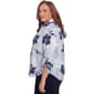 Plus Size Alfred Dunner Classics Stripe Floral Button Down - image 3