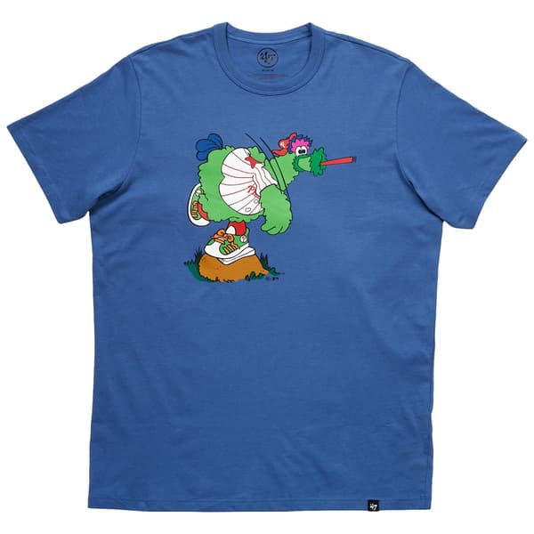 Mens ''47 Brand Short Sleeve Philly Phanatic Tee - Cadet Blue - image 