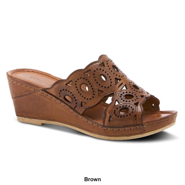 Womens Spring Step Labarnas Slide Wedge Sandals