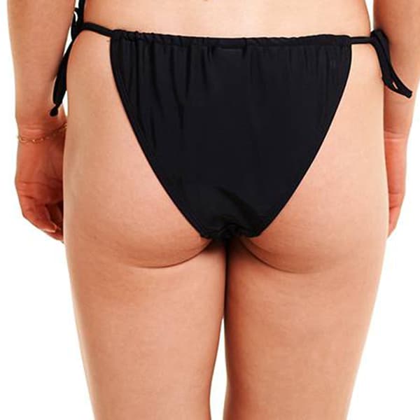 Juniors Cyn & Luca Solid String Tie Bikini Swim Bottoms
