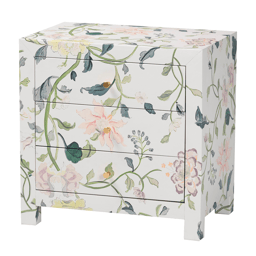 Baxton Studio Connery Floral End Table
