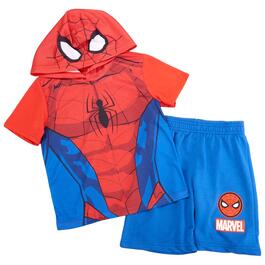 Boys &#40;4-7&#41; Isaac Morris 2pc. Spider-Man Hooded Shorts Set