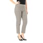 Womens Zac & Rachel Pull On Mini Plaid Ankle Pants - image 2