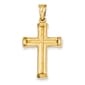 Unisex Gold Classics(tm) 14kt. Yellow Gold Hollow Cross Pendant - image 1