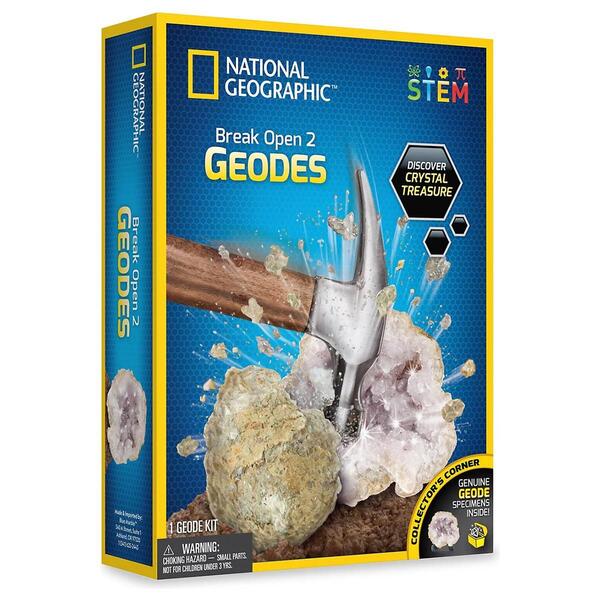 National Geographic 2pc. Brake Your Own Geode Set - image 