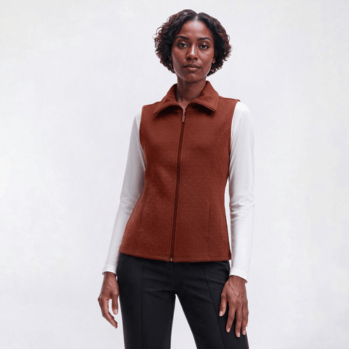 Womens Hasting & Smith Solid Quilted Vest