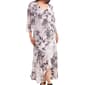 Petite R&M Richards 2pc. Floral Chiffon Long Jacket Dress - image 3