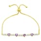 Gemstone by Gianni Argento Amethyst Heart Adjustable Bracelet - image 1