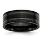 Mens Endless Affection&#40;tm&#41; 8mm Black IP-Plated Wedding Band - image 1