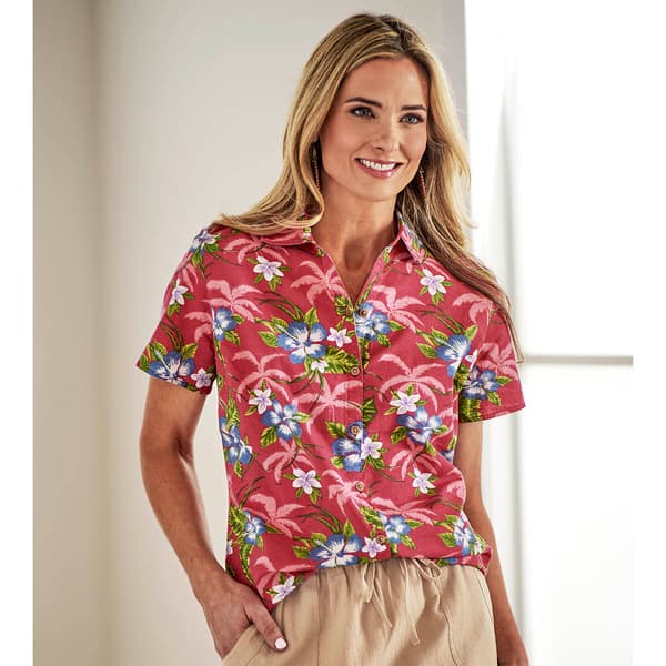 Petite Erika Hayden Floral Blossom Button Down - image 