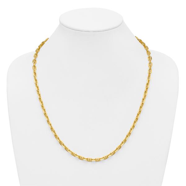 Gold over Sterling Silver Anchor Chain Necklace