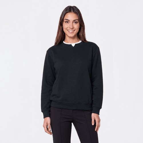 Womens Hasting & Smith Long Sleeve Solid Fleece Sweatshirt