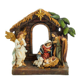 Kurt S. Adler 9in. Painted Holy Family Table Piece